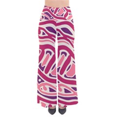 Pink And Purple Abstract Art Pants by Valentinaart