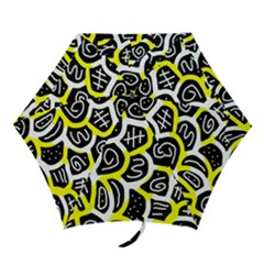 Yellow Playful Design Mini Folding Umbrellas by Valentinaart