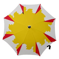 Belgium Flag Map Hook Handle Umbrellas (large) by abbeyz71