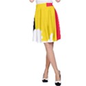 Belgium Flag Map A-Line Skirt View1