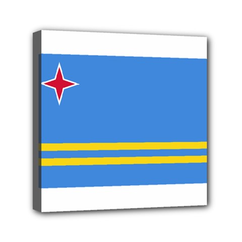 Flag Of Aruba Mini Canvas 6  X 6 