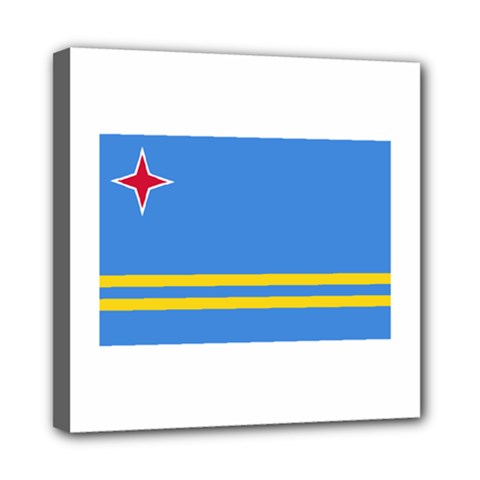 Flag Of Aruba Mini Canvas 8  X 8 