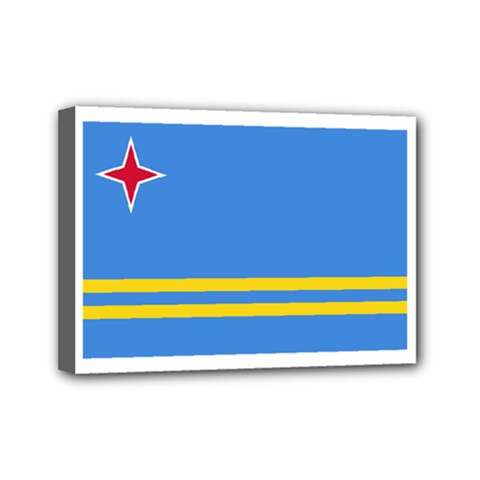 Flag Of Aruba Mini Canvas 7  X 5 