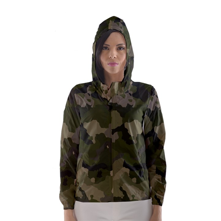 Huntress Camouflage Hooded Wind Breaker (Women)