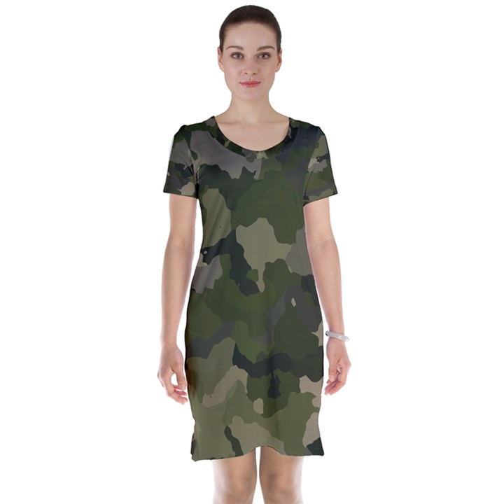 Huntress Camouflage Short Sleeve Nightdress