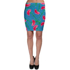 Carnations Bodycon Skirt by DanaeStudio