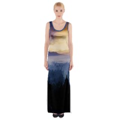 Borobudur Temple Maxi Thigh Split Dress by gumacreative