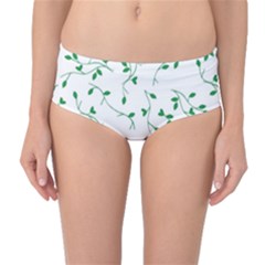 Nature Pattern Mid-waist Bikini Bottoms by gumacreative