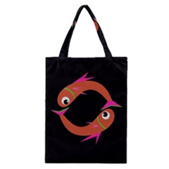 Orange Fishes Classic Tote Bag by Valentinaart