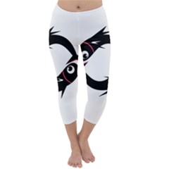 Black Fishes Capri Winter Leggings  by Valentinaart