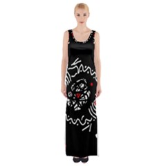 Abstract Fishes Maxi Thigh Split Dress by Valentinaart