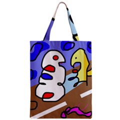 Abstract Comic Zipper Classic Tote Bag by Valentinaart