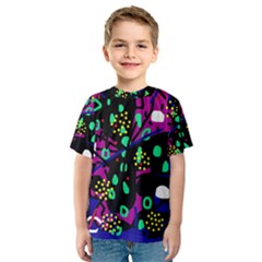 Abstract Colorful Chaos Kid s Sport Mesh Tee