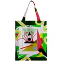 Green abstract artwork Zipper Classic Tote Bag View1