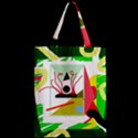 Green abstract artwork Zipper Classic Tote Bag View2