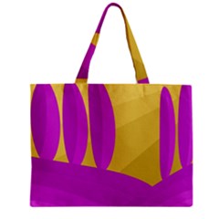 Yellow And Magenta Landscape Zipper Mini Tote Bag by Valentinaart