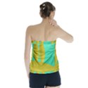 Green and yellow landscape Strapless Top View2