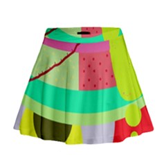 Colorful Abstraction By Moma Mini Flare Skirt