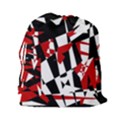 Red, black and white chaos Drawstring Pouches (XXL) View2