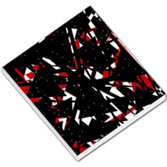 Black, Red And White Chaos Small Memo Pads by Valentinaart