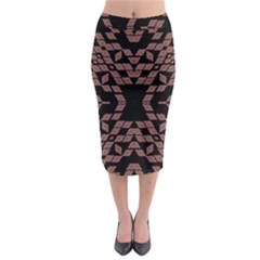 EARTH TOONS Midi Pencil Skirt