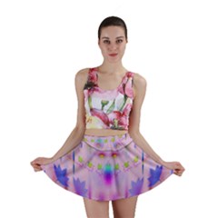 Rainbows And Leaf In The Moonshine Mini Skirt by pepitasart