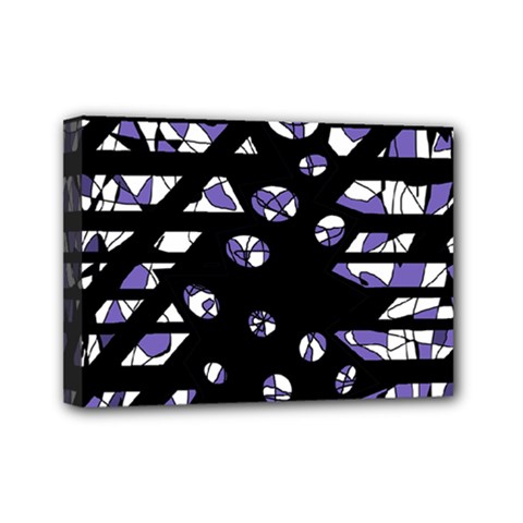 Purple Freedom Mini Canvas 7  X 5  by Valentinaart