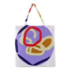 Abstract Circle Grocery Tote Bag by Valentinaart