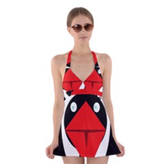 Duck Halter Swimsuit Dress by Valentinaart