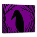 Halloween raven - purple Canvas 24  x 20  View1