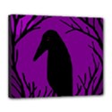 Halloween raven - purple Deluxe Canvas 24  x 20   View1