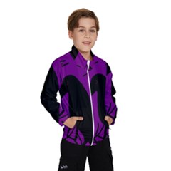 Halloween raven - purple Wind Breaker (Kids)