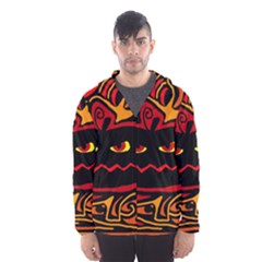 Halloween Decorative Pumpkin Hooded Wind Breaker (men) by Valentinaart