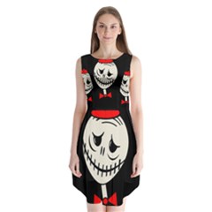Halloween Monster Sleeveless Chiffon Dress   by Valentinaart