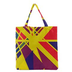 Hot Abstraction Grocery Tote Bag by Valentinaart