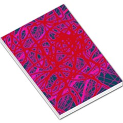 Red neon Large Memo Pads