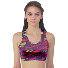 Abstract high art Sports Bra