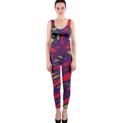 Abstract High Art Onepiece Catsuit by Valentinaart