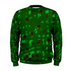 Green  Men s Sweatshirt by Valentinaart