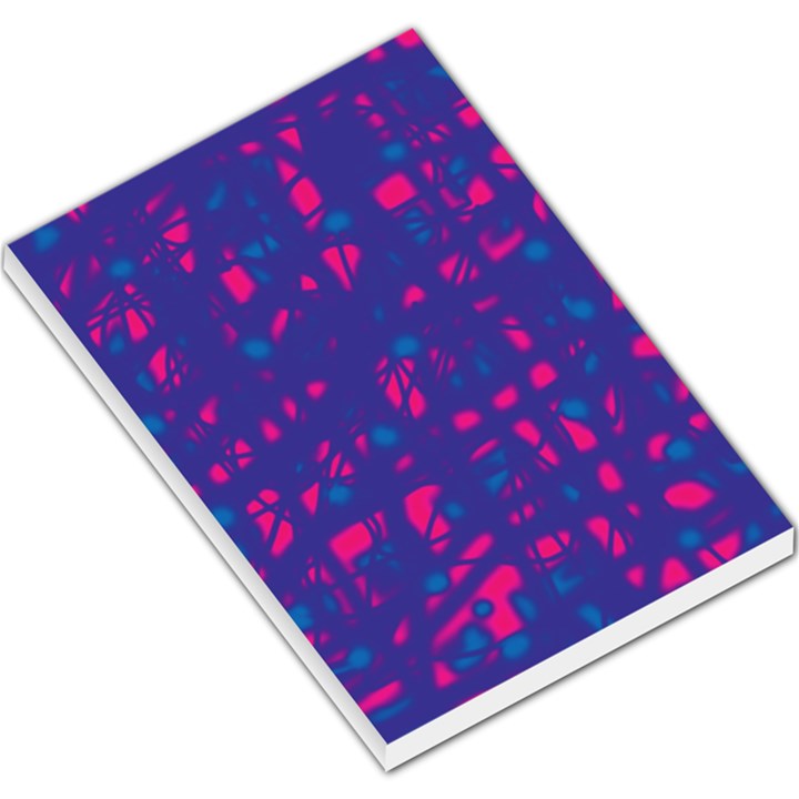Blue and pink neon Large Memo Pads