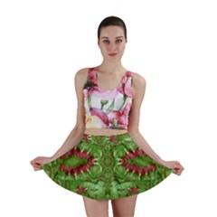 Bleeding Hearts Forest Mini Skirt by pepitasart