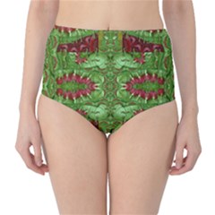 Bleeding Hearts Forest High-waist Bikini Bottoms by pepitasart