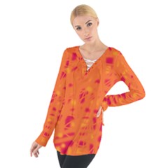 Orange Women s Tie Up Tee