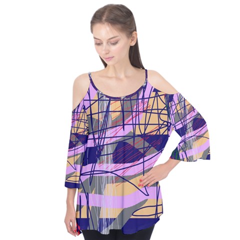 Abstract High Art By Moma Flutter Tees by Valentinaart
