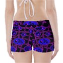 Blue and magenta abstraction Boyleg Bikini Wrap Bottoms View2