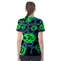 Green and blue abstraction Women s Sport Mesh Tee View2
