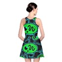 Green and blue abstraction Reversible Skater Dress View2