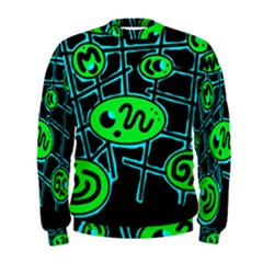 Green and blue abstraction Men s Sweatshirt