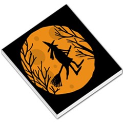 Halloween Witch - Orange Moon Small Memo Pads by Valentinaart