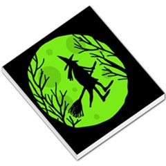 Halloween Witch - Green Moon Small Memo Pads by Valentinaart